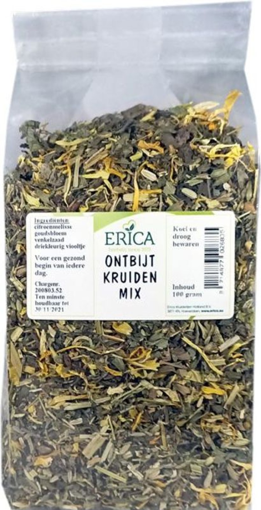 ERICA Mix di erbe per la colazione senza menta 100 G | Tisana mista alle erbe