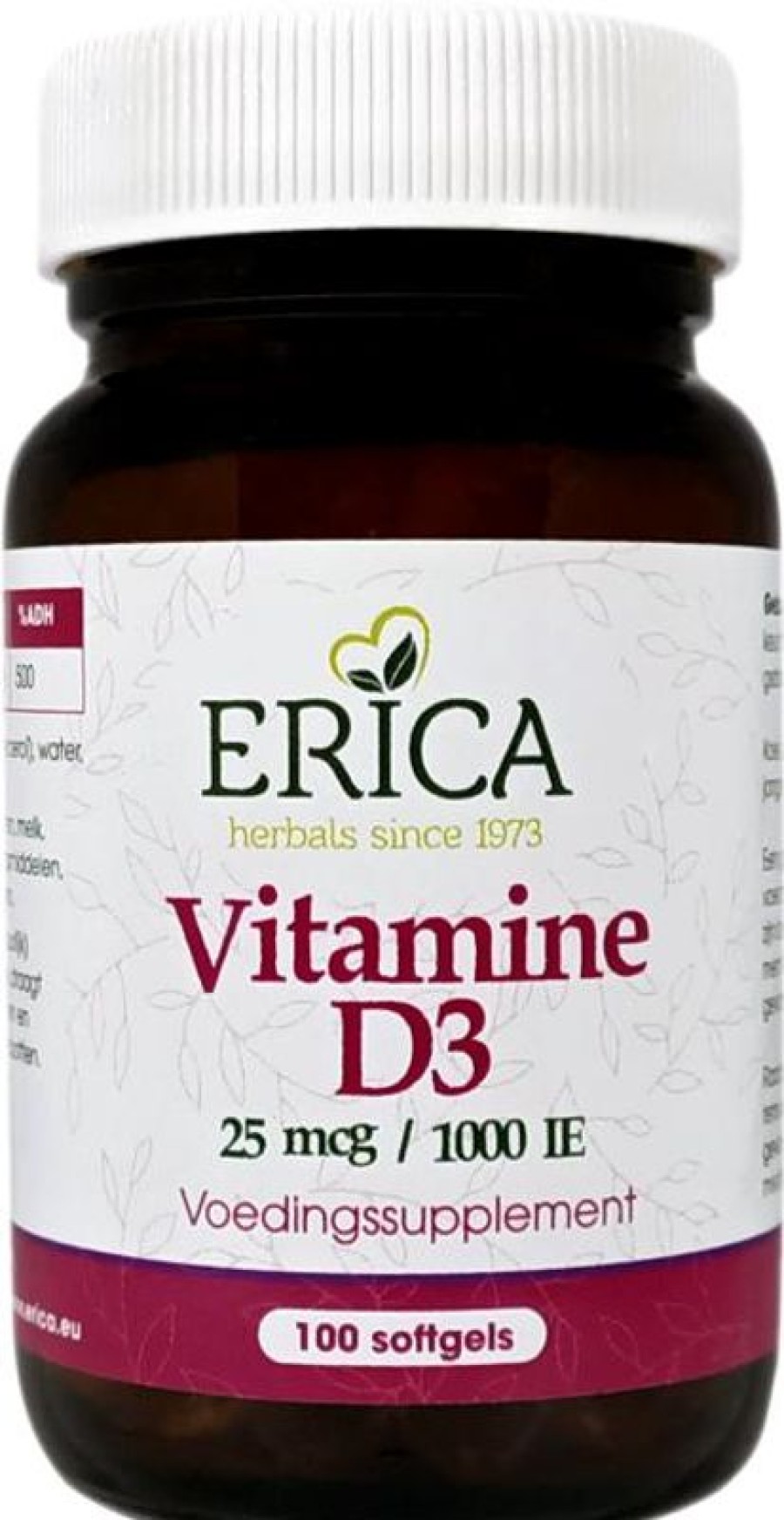 ERICA Vitamina D3 25 Mcg 100 capsule molli | Spostare