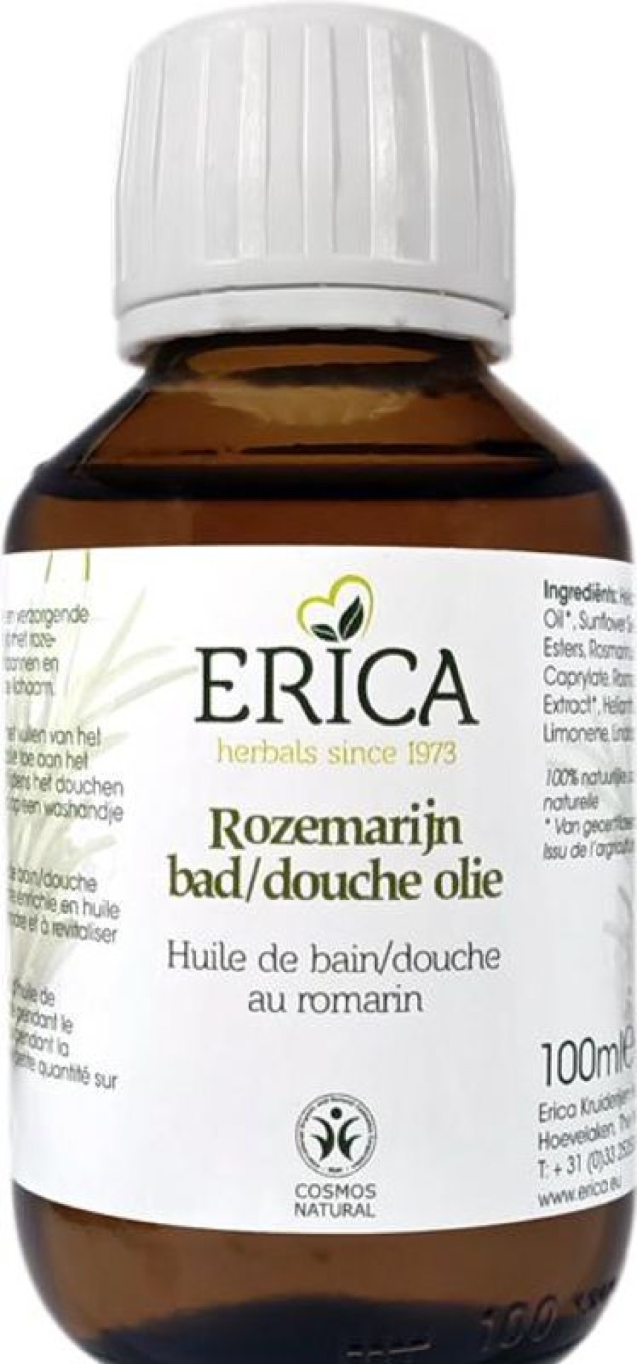 ERICA Olio Bagno/Doccia Al Rosmarino 100 Ml | Olio da bagno