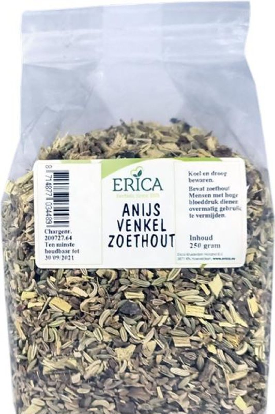 ERICA Anice Finocchio Liquirizia 250 G | Tisana mista alle erbe